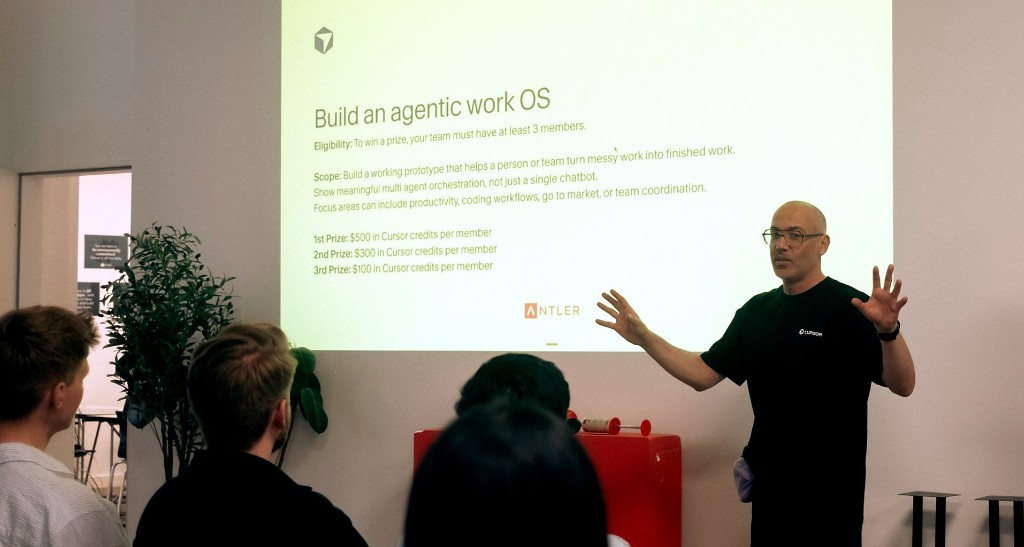 Kaan L Caglar presenting at a workshop